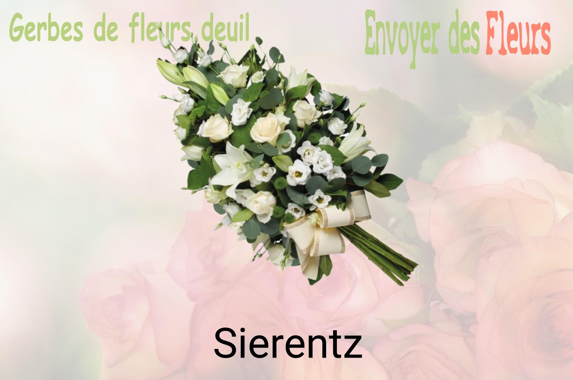 Gerbe de fleurs de deuil livrée à Sierentz